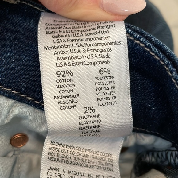 MOTHER jeans High Waisted Looker Ankle Fray.  Wash: Night Owl. Size 23. EUC. - Picture 5 of 5